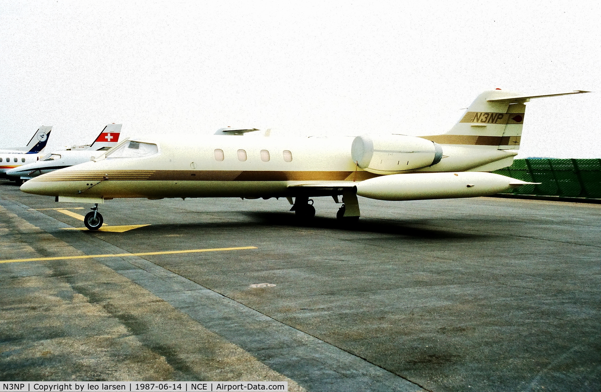 N3NP, 1981 Gates Learjet 36A C/N 36-048, Nice 14.6.1987