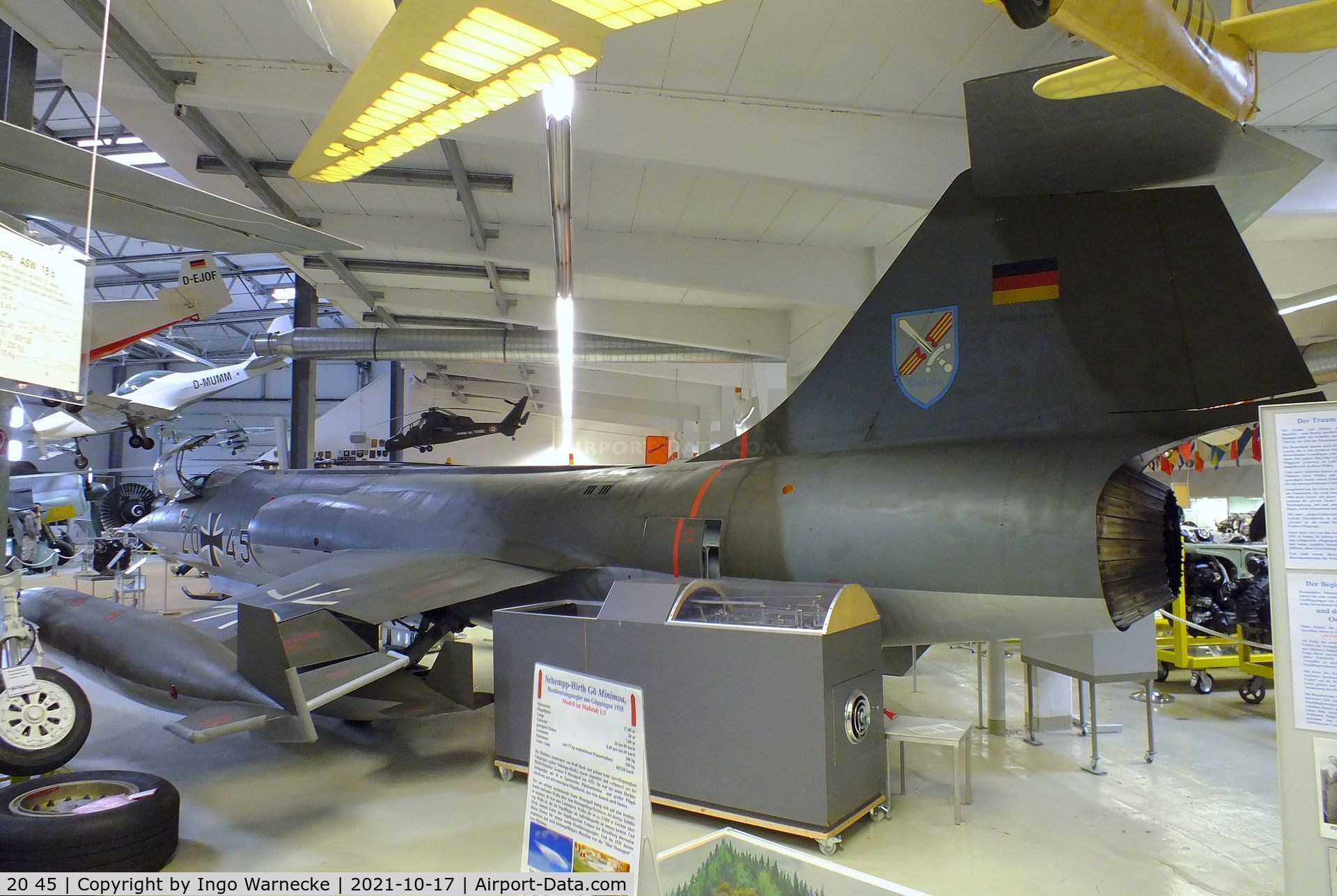 20 45, Lockheed F-104G Starfighter C/N 683-2053, Lockheed F-104G Starfighter at the Luftfahrtmuseum Laatzen, Laatzen (Hannover)