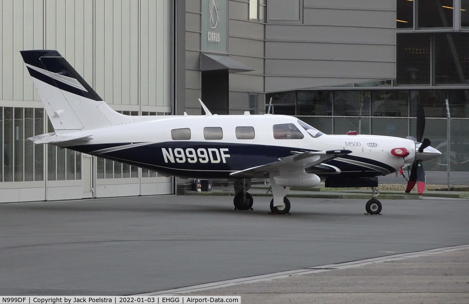 N999DF, Piper PA-46-500TP C/N 4697619, At Groningen airport