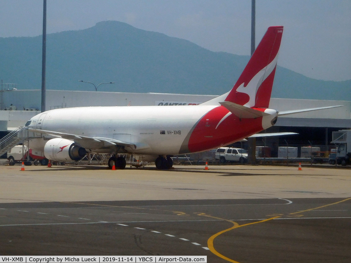 VH-XMB, 1986 Boeing 737-376SF C/N 24378, At Cairns