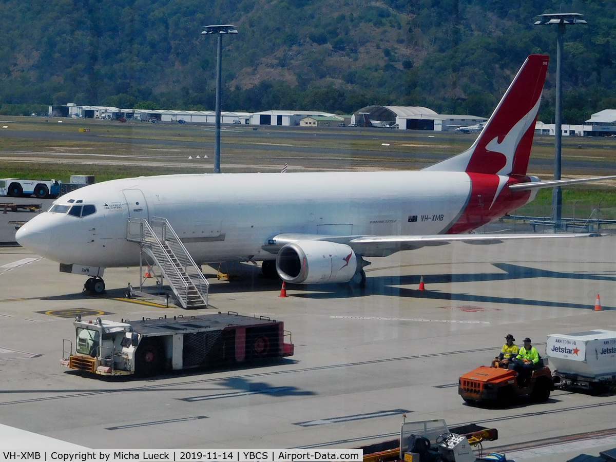 VH-XMB, 1986 Boeing 737-376SF C/N 24378, At Cairns