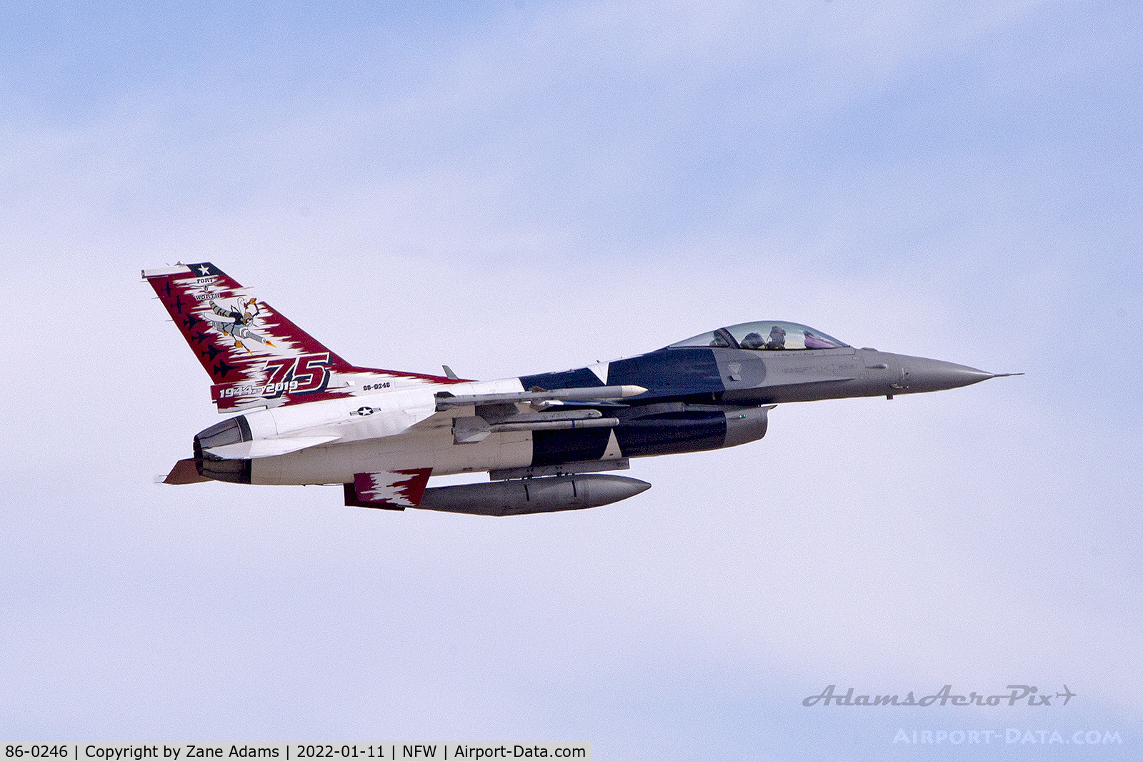 86-0246, 1986 General Dynamics F-16C Fighting Falcon C/N 5C-352, 457th Fighter Squadron 7th anniversary paint