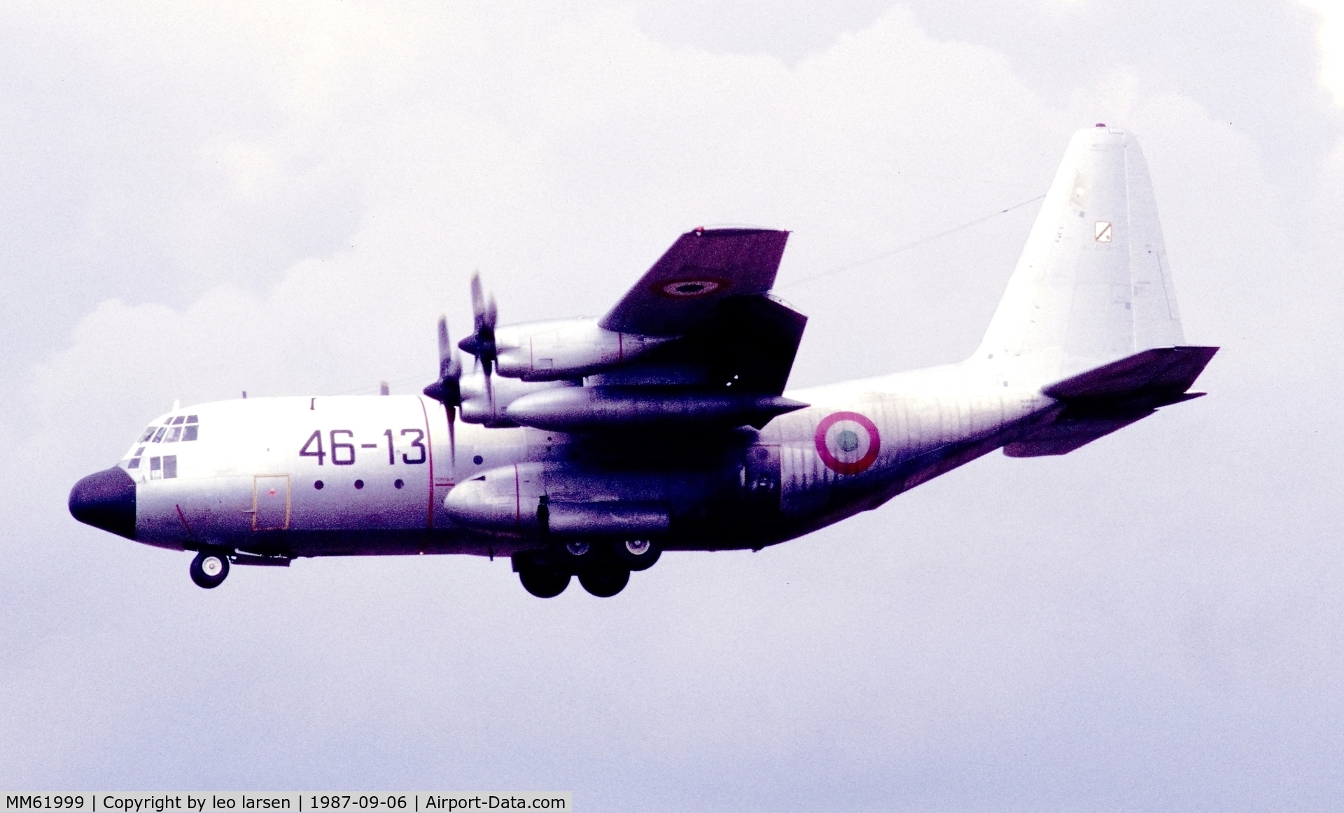 MM61999, Lockheed C-130H Hercules C/N 382-4495, Vaerloese Air Base Denmark 6.9.1987
