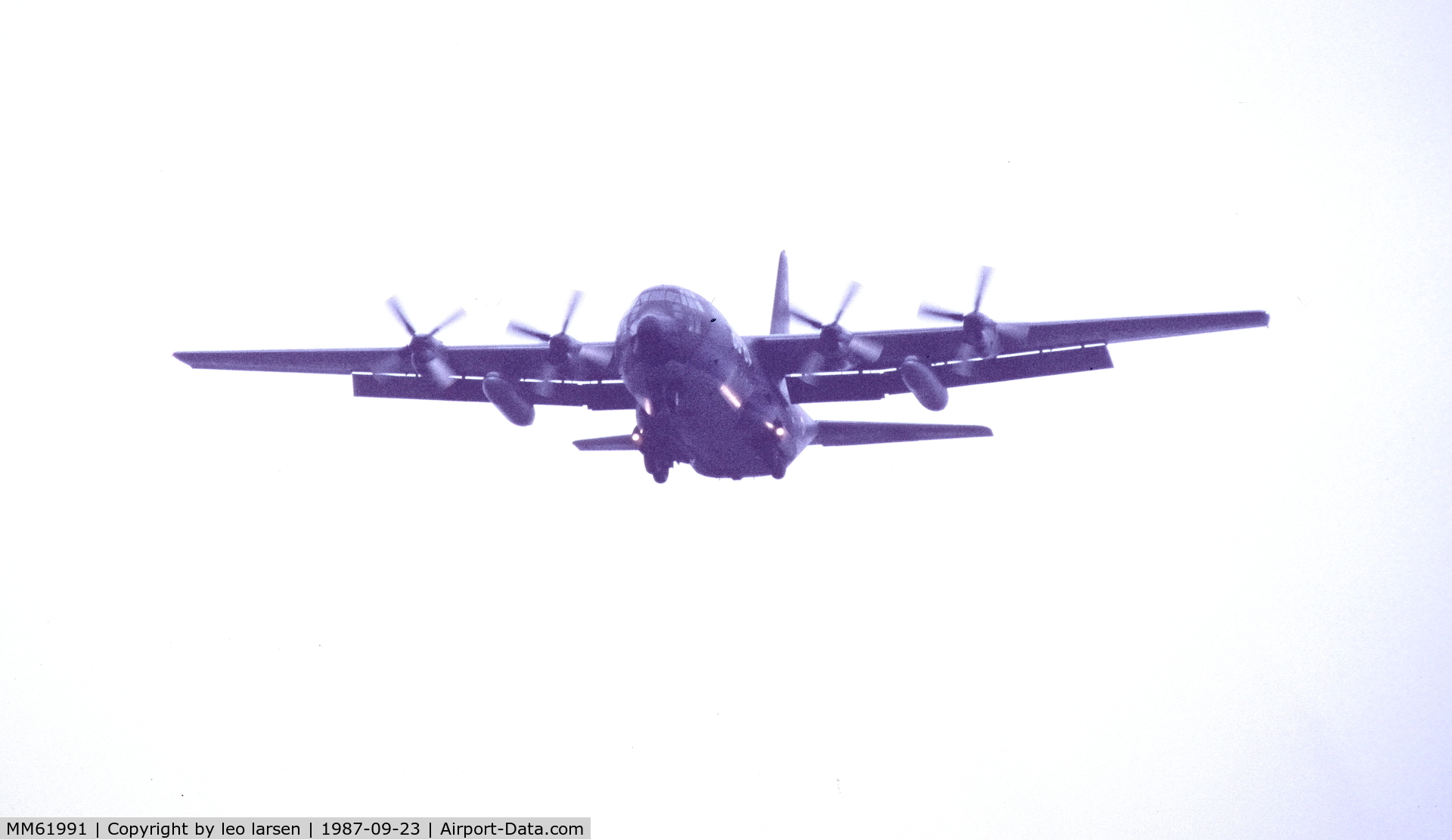 MM61991, 1971 Lockheed C-130H Hercules C/N 382-4447, Vaerloese Air Base 23.9.1987