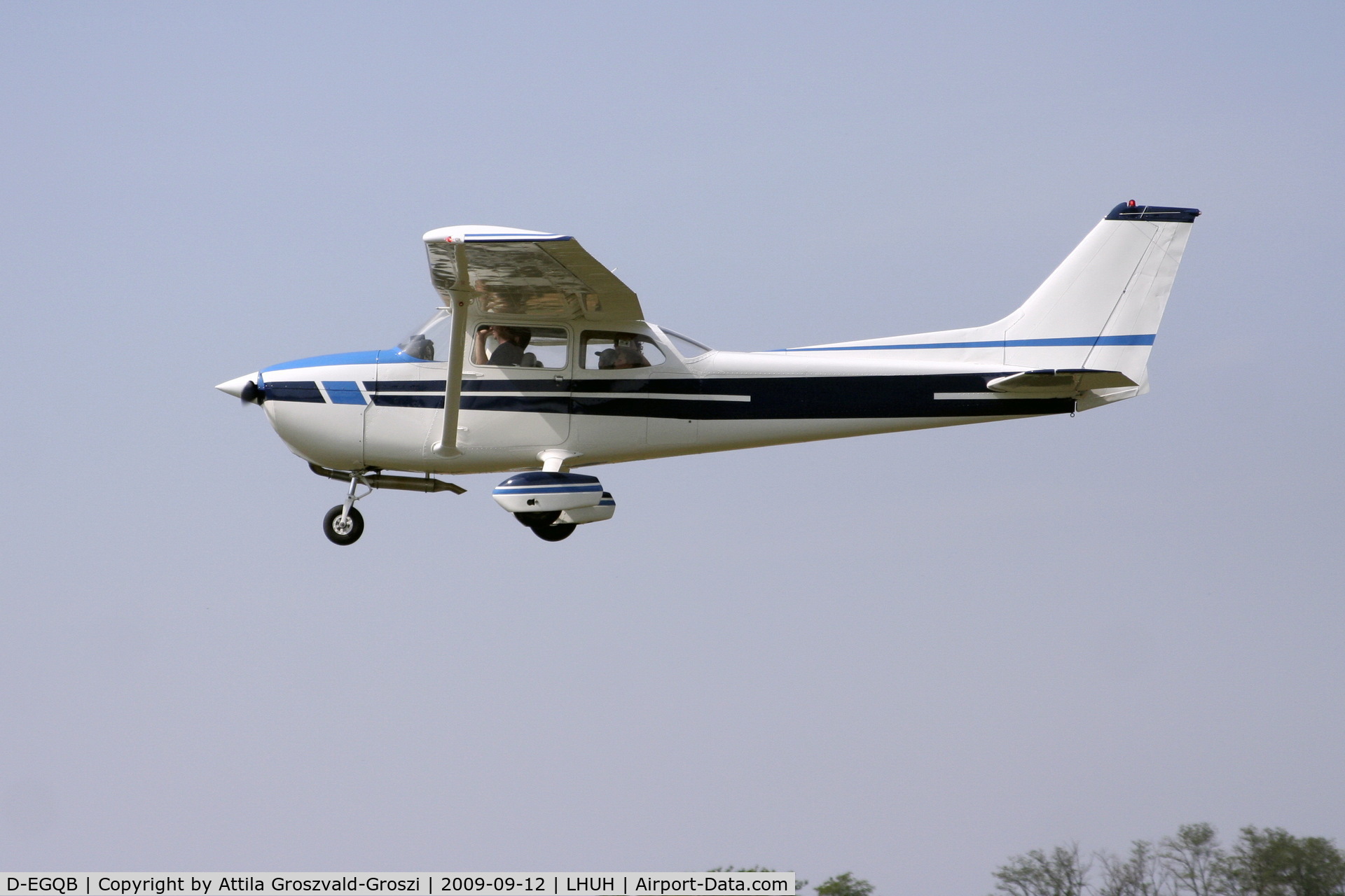 D-EGQB, 1977 Reims F172N Skyhawk Skyhawk C/N 1638, LHUH - Urhida Airport, Hungary. He no longer has a German registration, but is not yet registered in Hungary