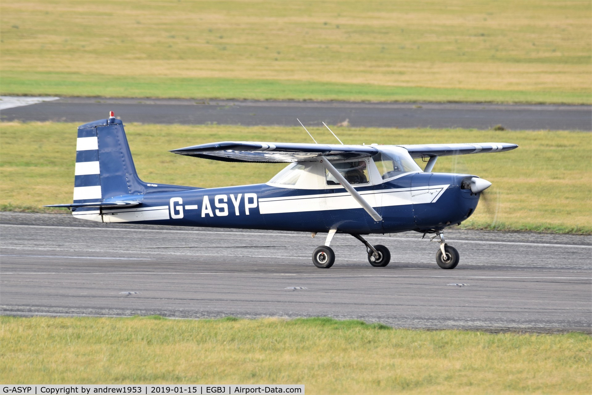 G-ASYP, 1964 Cessna 150E C/N 150-60794, G-ASYP at Gloucestershire Airport.