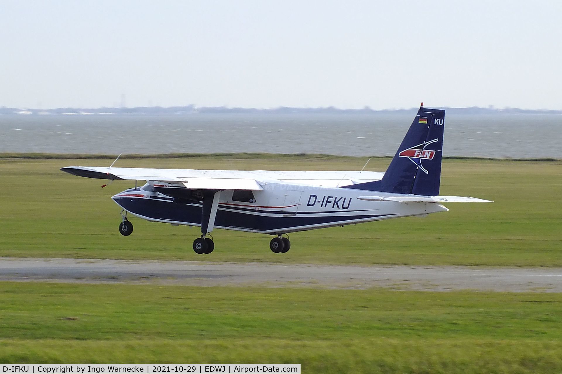 D-IFKU, 1996 Britten-Norman BN-2B-20 Islander C/N 2290, Britten-Norman BN-2B-20 Islander of FLN Frisia Luftverkehr at Juist airfield