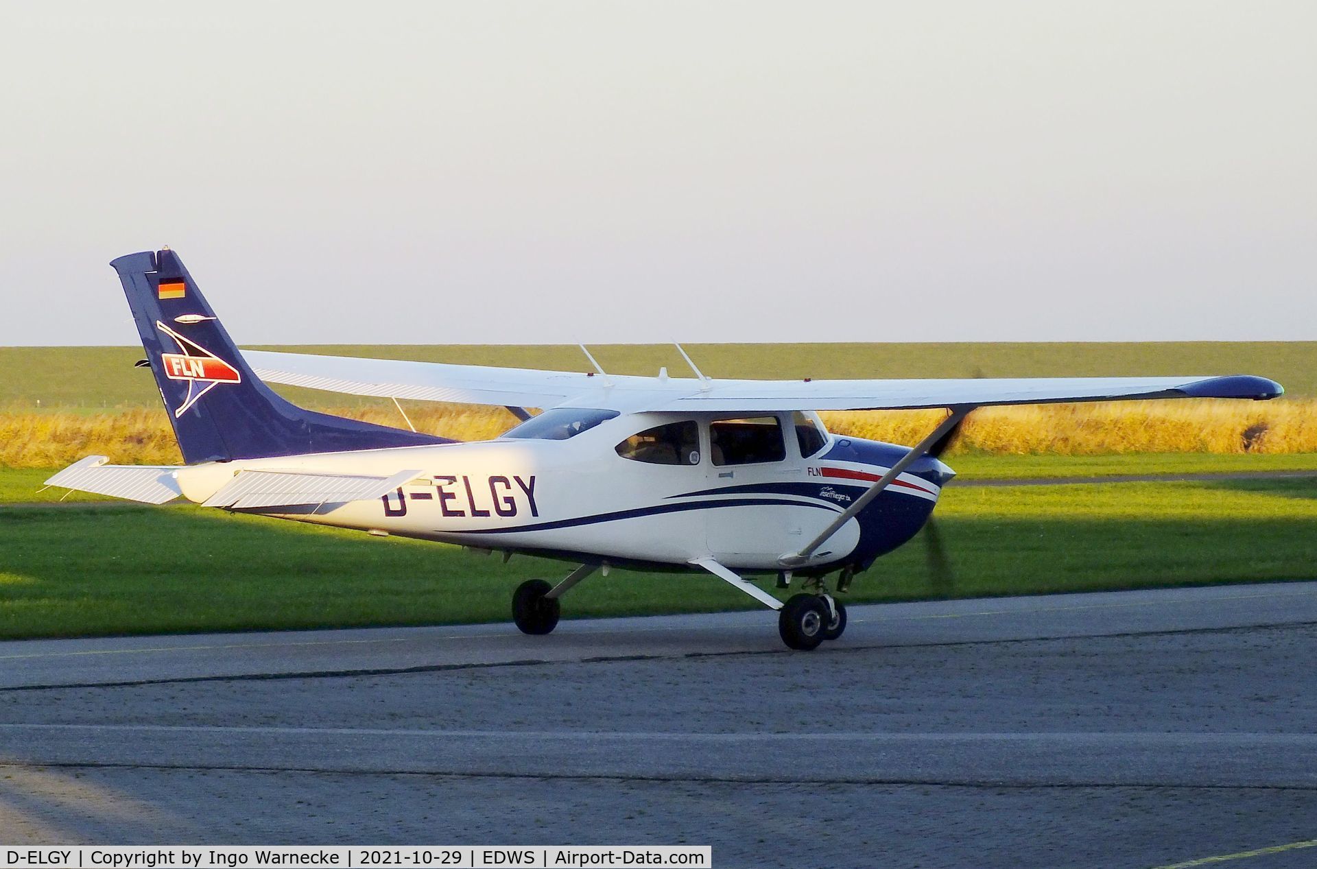 D-ELGY, Cessna 182T Skylane C/N 18282304, Cessna 182T Skylane of FLN Frisia Luftverkehr at Norden-Norddeich airfield