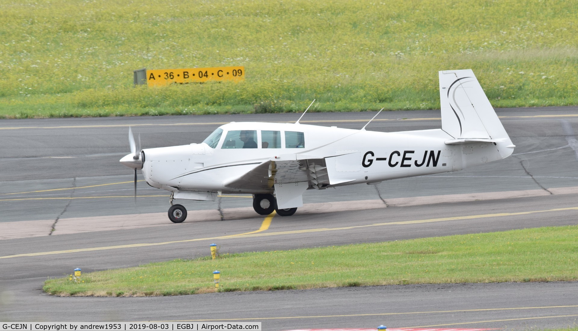 G-CEJN, 1966 Mooney M20F Executive C/N 670216, G-CEJN at Gloucestershire Airport.