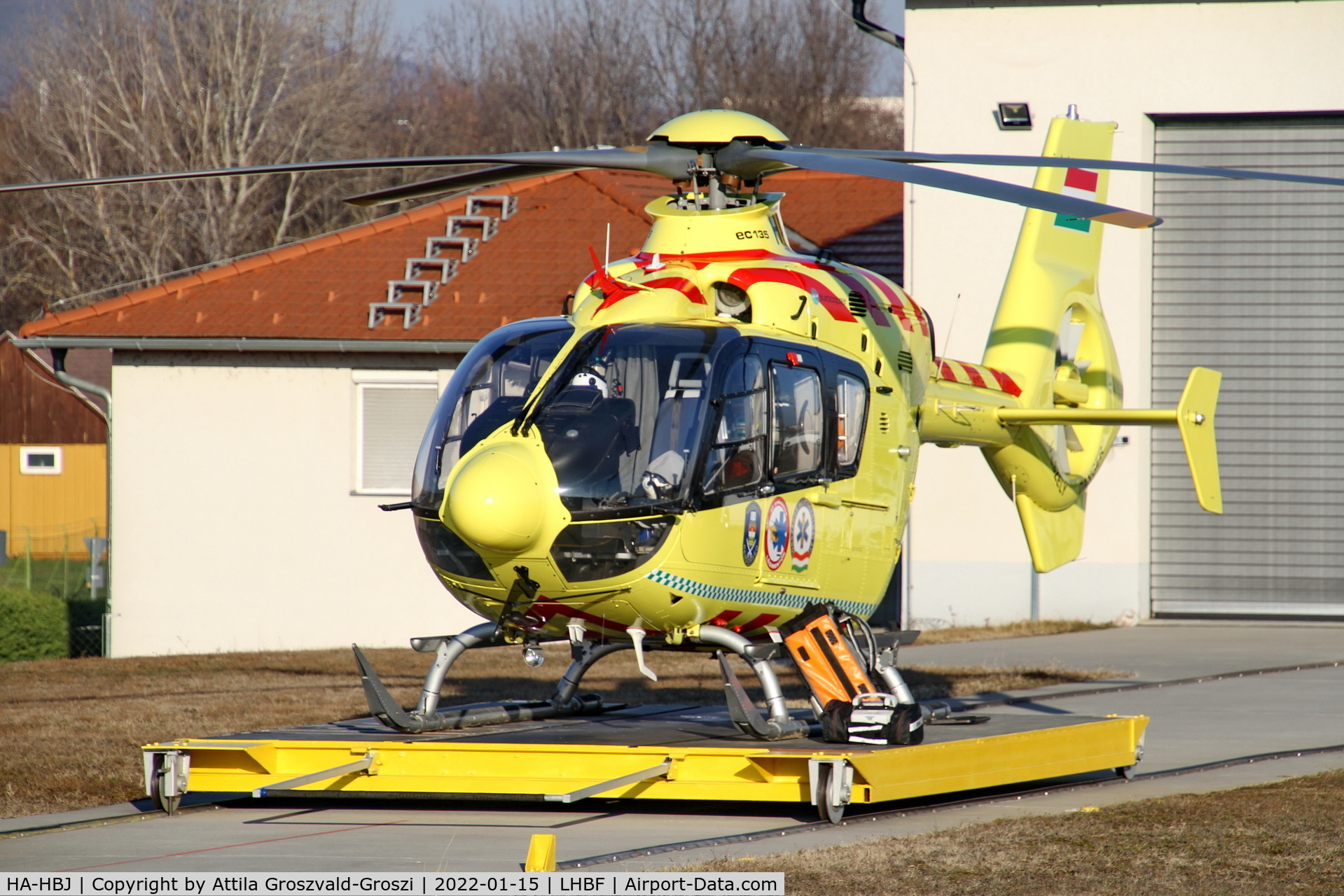 HA-HBJ, 2005 Eurocopter EC-135P-2 C/N 0390, LHBF - Air Ambulance Base, Balatonfüred, Hungary