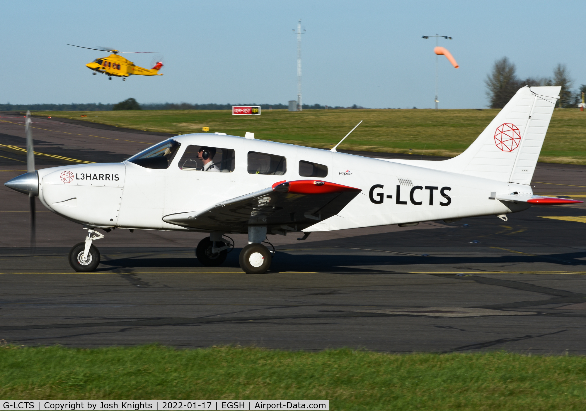 G-LCTS, 2019 Piper PA-28-181 Cherokee Archer III C/N 2881277, Arriving at SaxonAir.