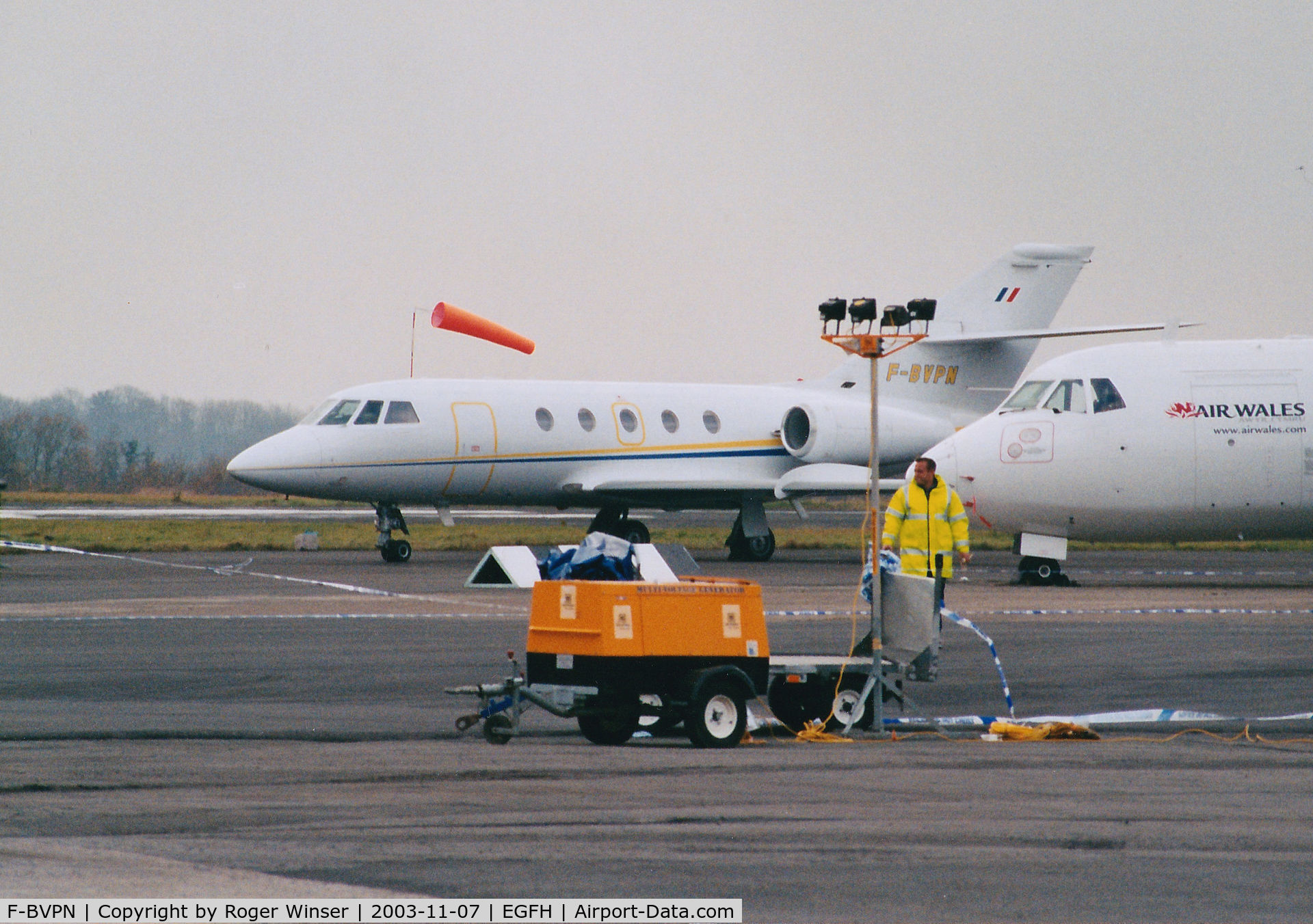 F-BVPN, 1974 Dassault Falcon (Mystere) 20E-S C/N 311, Visiting Falcon 20E-S.