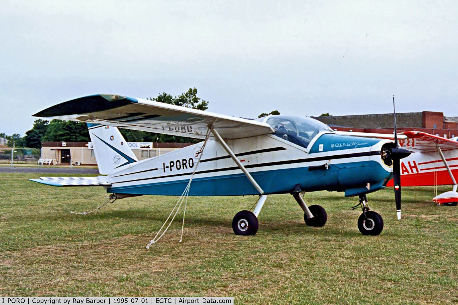 I-PORO, Bolkow Bo.208C Junior C/N 672, I-PORO   Bolkow Bo.208C Junior [672] Cranfield~G 01/07/1995