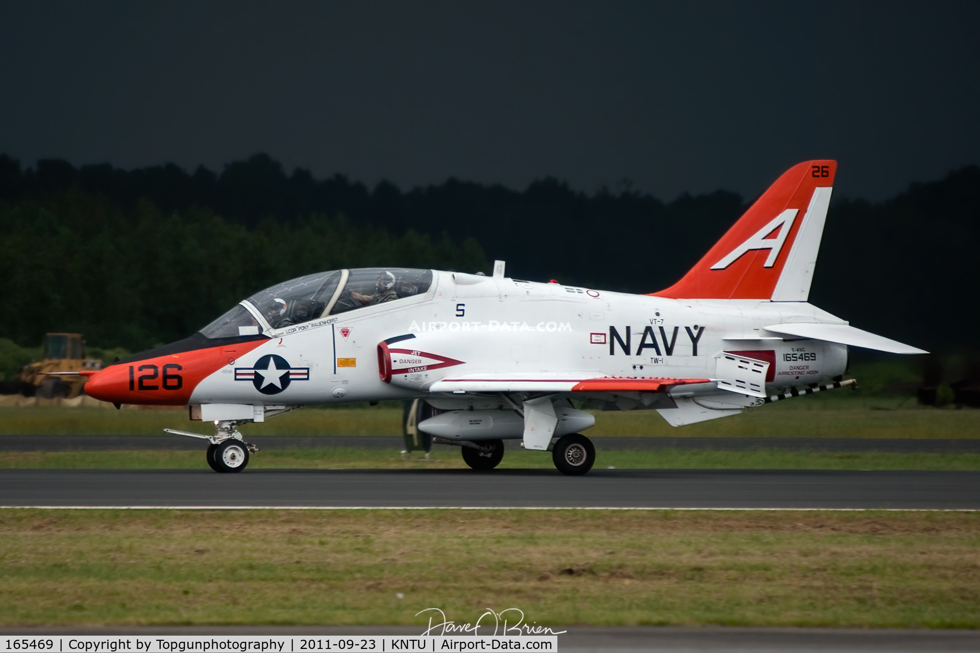 165469, Boeing T-45C Goshawk C/N C026, Made it in just before the sky went nuts.