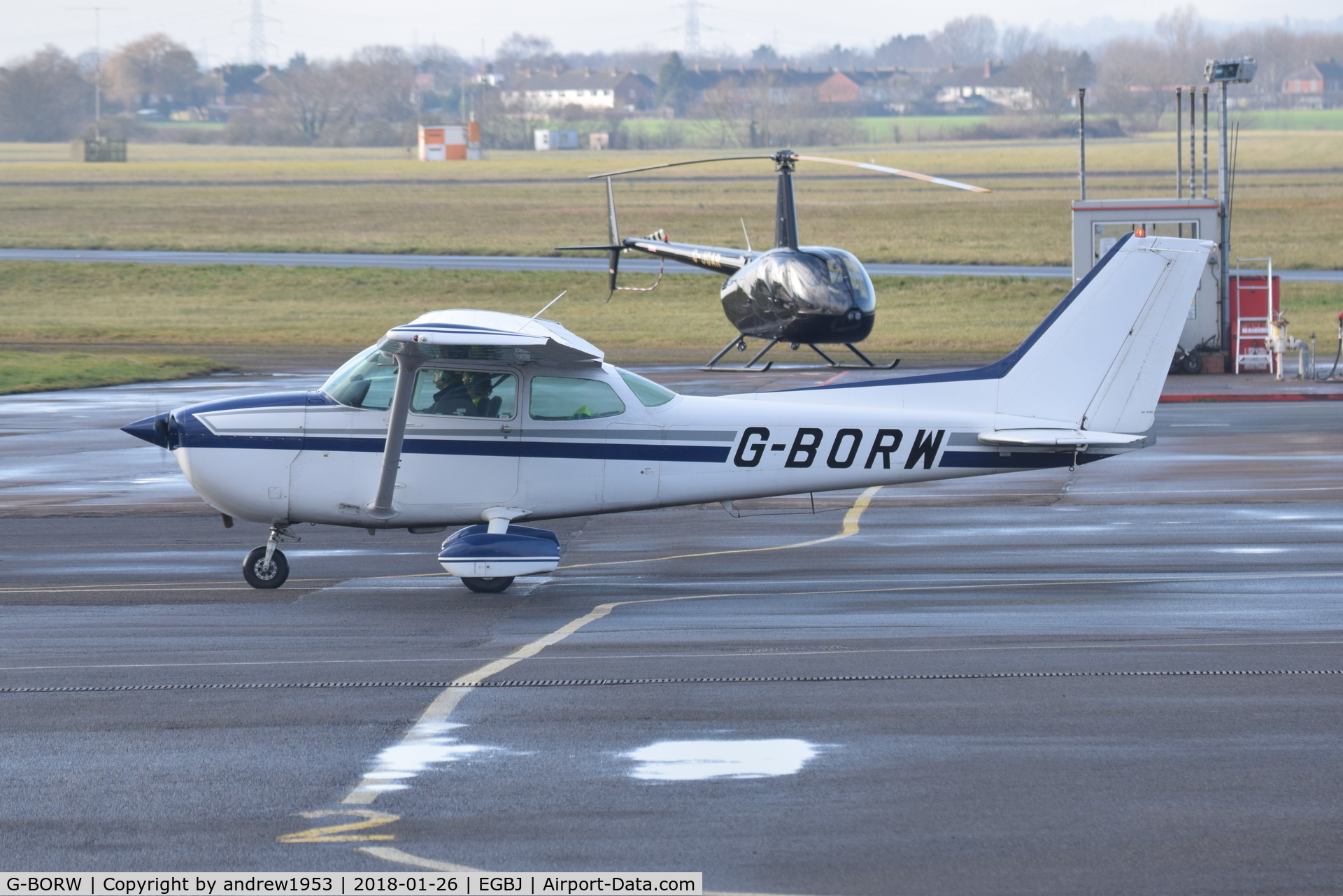 G-BORW, 1981 Cessna 172P C/N 172-74301, G-BORW at Gloucestershire Airport.