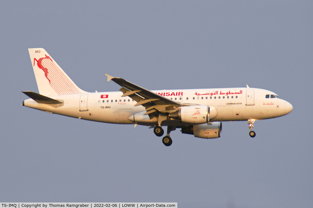 TS-IMQ, 2007 Airbus A319-112 C/N 3096, Tunisair Airbus A319