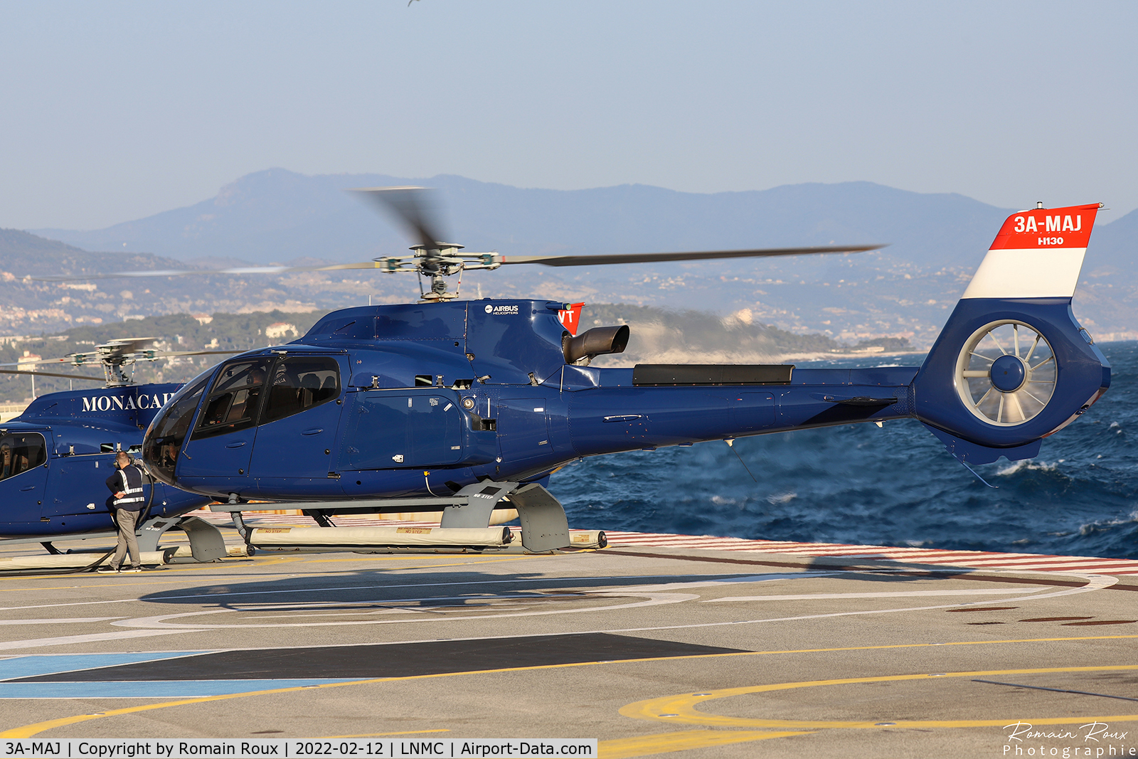 3A-MAJ, 2015 Airbus Helicopters H-130 C/N 8174, Take off
