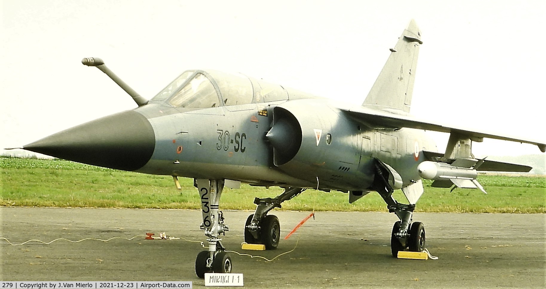 279, Dassault Mirage F.1CT C/N Not found 279, Slide scan Chièvres