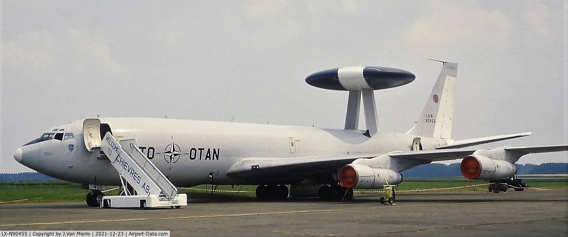 LX-N90455, 1984 Boeing E-3A Sentry C/N 22850, Slide scan Chièvres