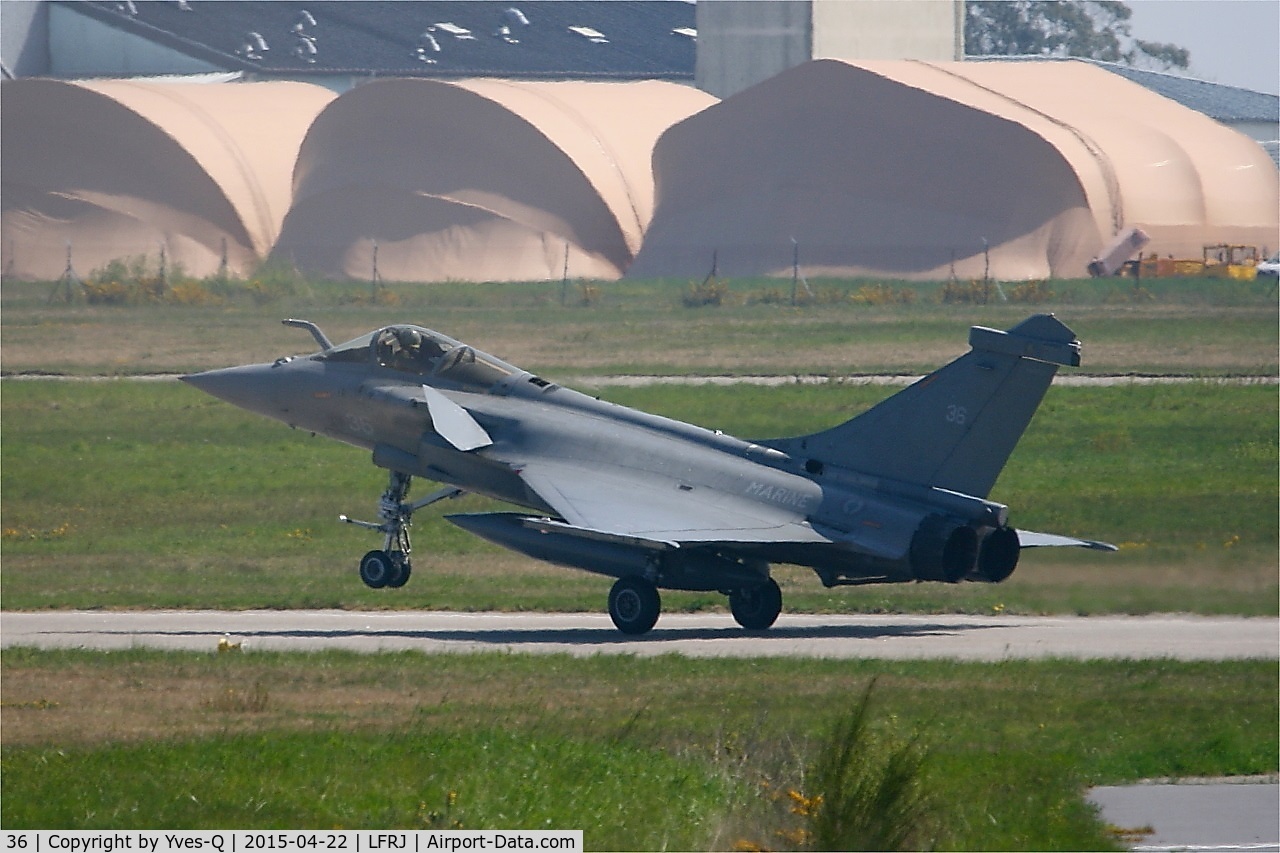 36, Dassault Rafale M C/N 36, Dassault Rafale M, landing rwy 08, Landivisiau naval air base (LFRJ)