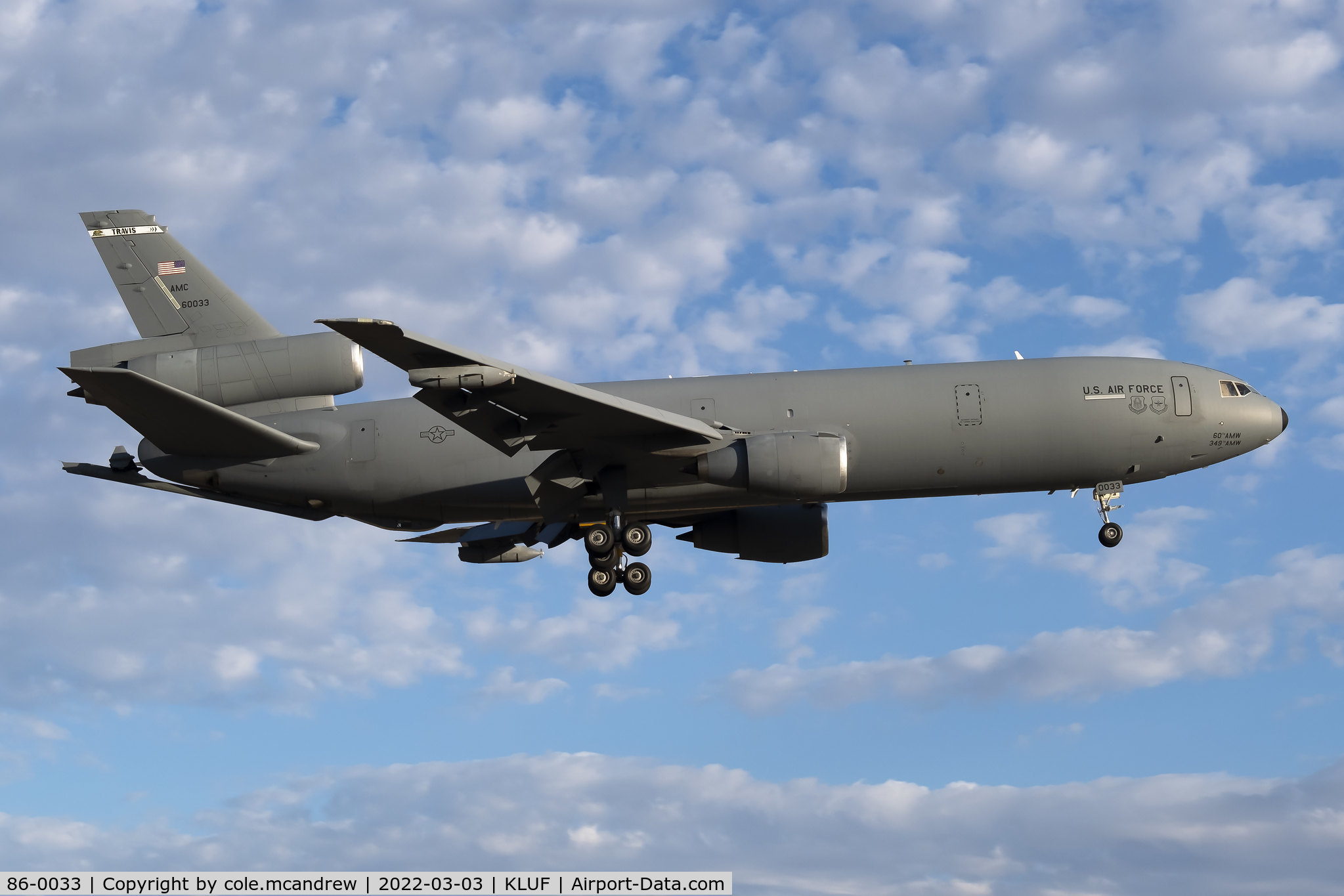 86-0033, 1986 McDonnell Douglas KC-10A Extender C/N 48246, XTNDR77
