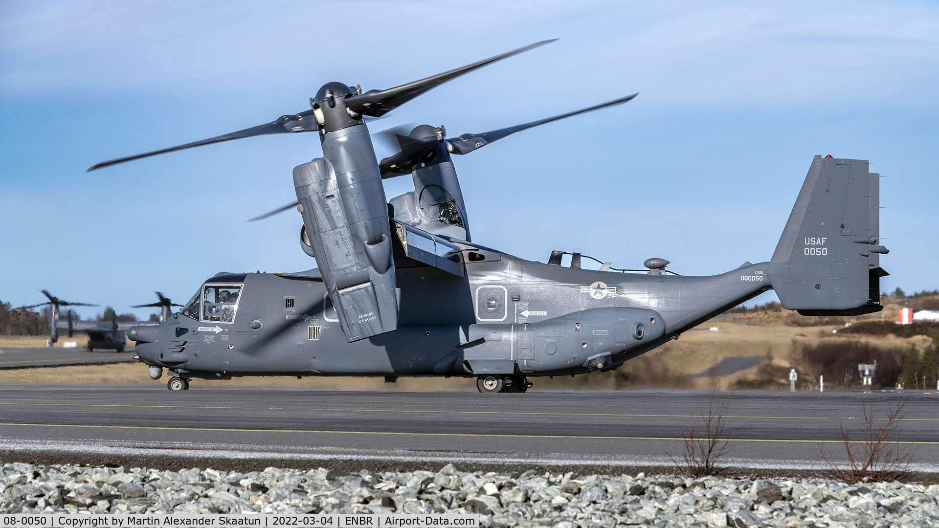 08-0050, 2008 Bell-Boeing CV-22B Osprey C/N D1038, Taxying out for departure.