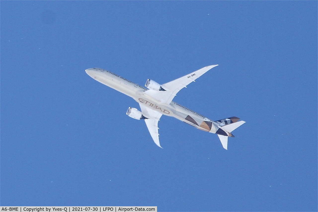 A6-BME, 2018 Boeing 787-10 Dreamliner C/N 60759, Boeing 787-10 Dreamliner, Flight over Paris-Orly airport (LFPO-ORY)