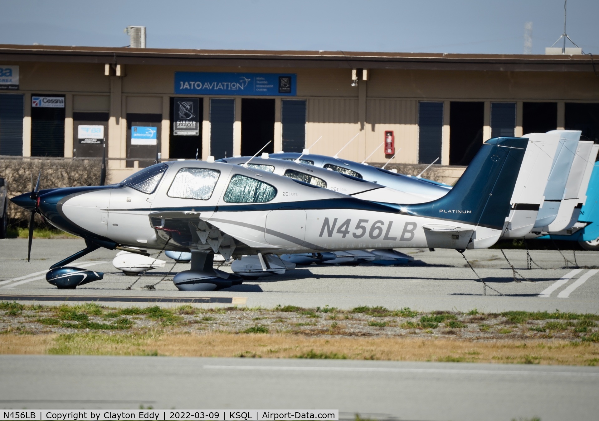 N456LB, 2014 Cirrus SR20 C/N 2256, San Carlos Airport California 2022.