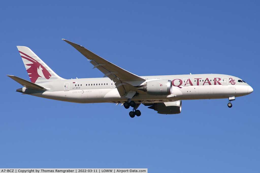 A7-BCZ, 2015 Boeing 787-8 Dreamliner Dreamliner C/N 38344, Qatar Airways Boeing 787-8 Dreamliner 