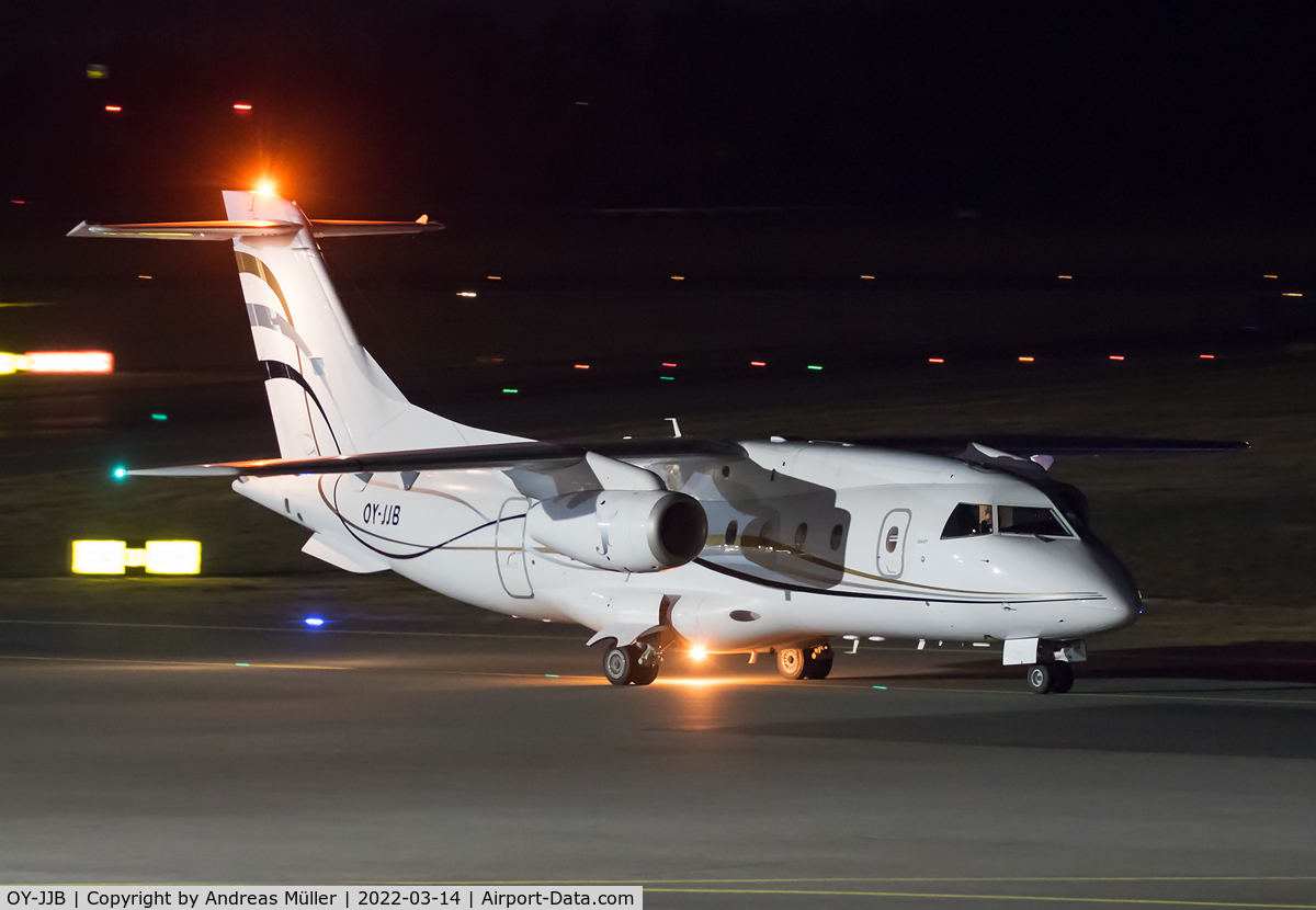 OY-JJB, 2002 Fairchild Dornier 328-300 328JET C/N 3199, Arriving from Halmstad.