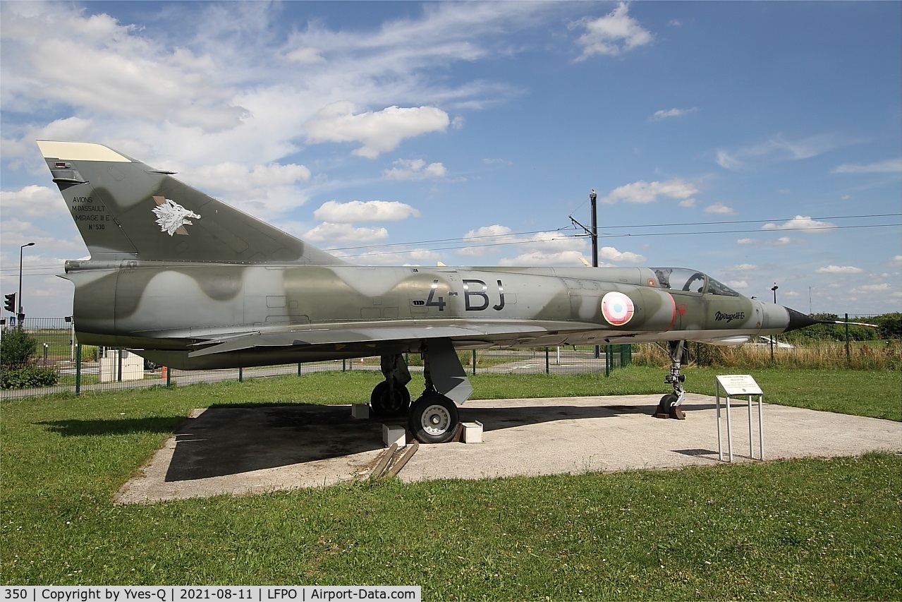 350, Dassault Mirage IIIE C/N 530, Dassault Mirage IIIE, Delta Athis Museum, Paray near Paris-Orly Airport