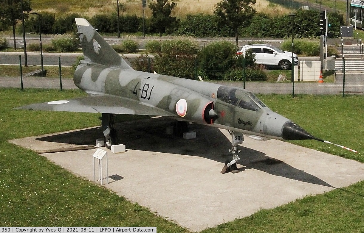 350, Dassault Mirage IIIE C/N 530, Dassault Mirage IIIE, Delta Athis Museum, Paray near Paris-Orly Airport