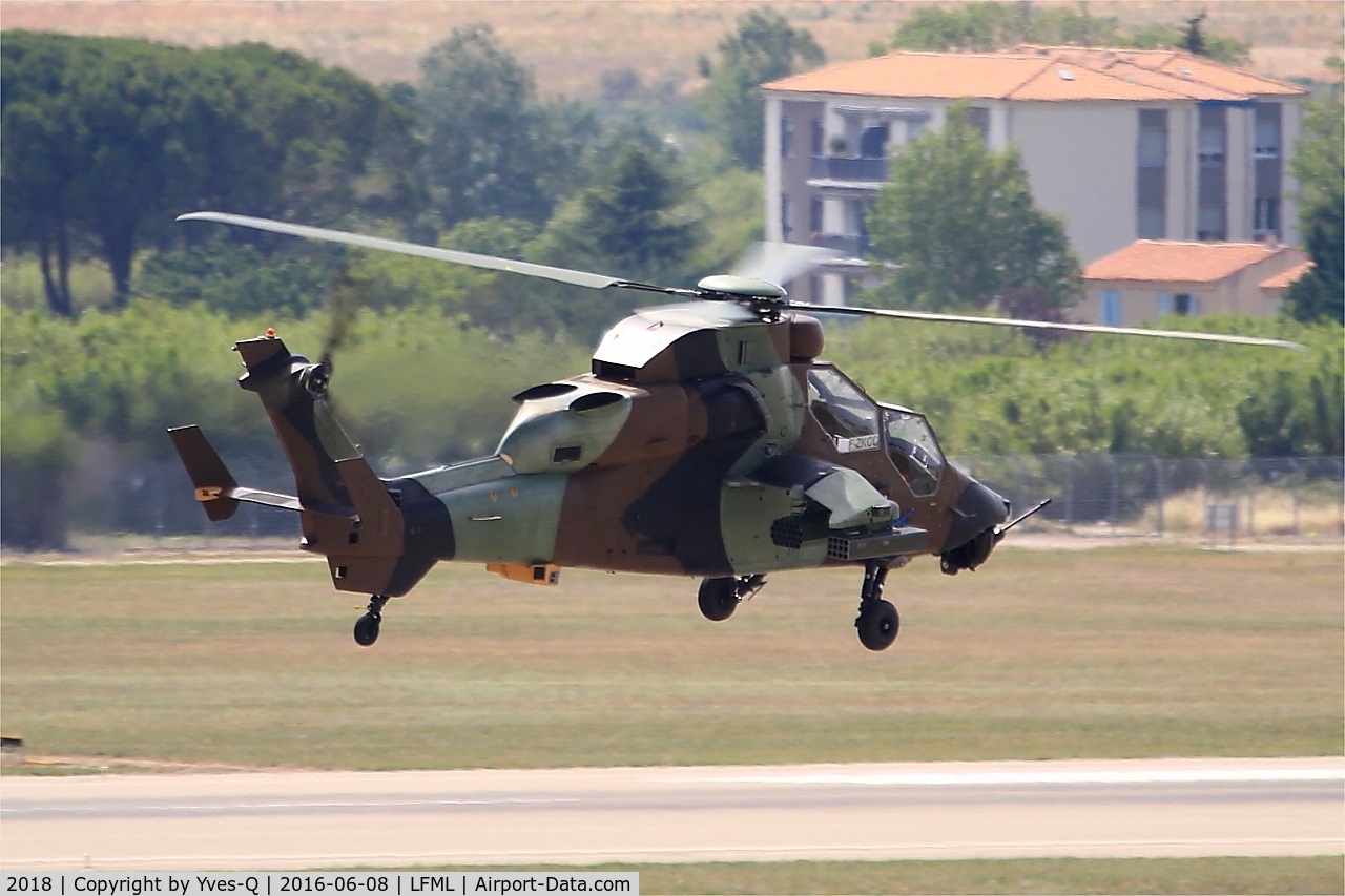 2018, Eurocopter EC-665 Tigre HAP C/N 2018, Airbus Helicopters EC-665 Tigre HAP, On final rwy 31R, Marseille-Provence airport (LFML-MRS)