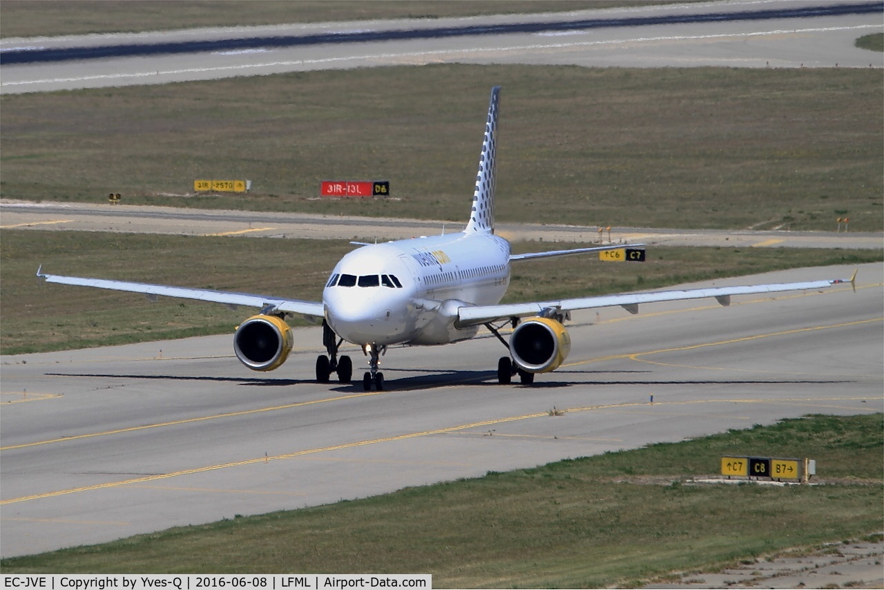 EC-JVE, 2006 Airbus A319-111 C/N 2843, Airbus A319-111, Taxiing to holding point Rwy 31R, Marseille-Provence Airport (LFML-MRS)
