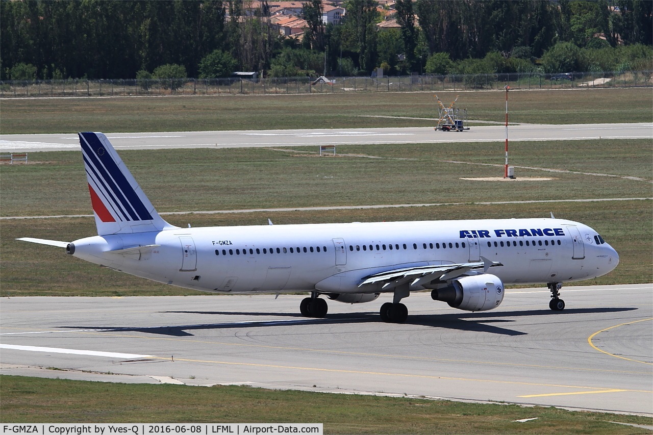 F-GMZA, 1994 Airbus A321-111 C/N 498, Airbus A321-111,Ready to take off Rwy 31R, Marseille-Provence Airport (LFML-MRS)