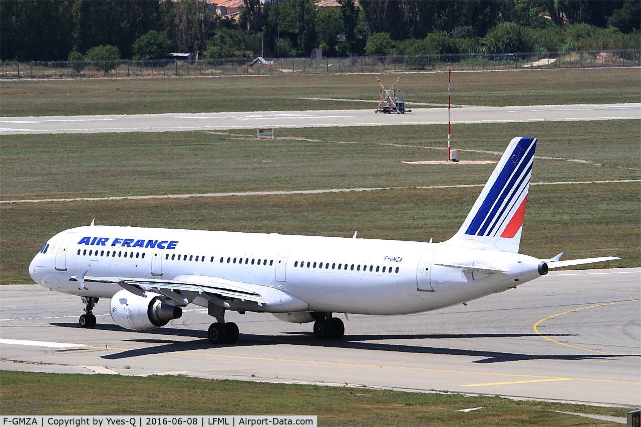 F-GMZA, 1994 Airbus A321-111 C/N 498, Airbus A321-111, Lining up Rwy 31R, Marseille-Provence Airport (LFML-MRS)