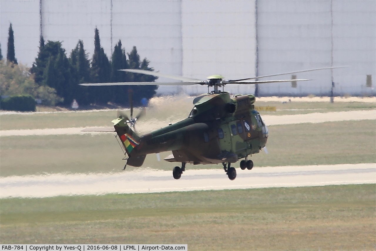 FAB-784, 2016 Airbus Helicopters AS-332C-1e Super Puma C/N 2998, Airbus Helicopters AS-332C-1e, Test flight with provisional registration F-ZWCQ, Marseille-Provence airport (LFML-MRS)
