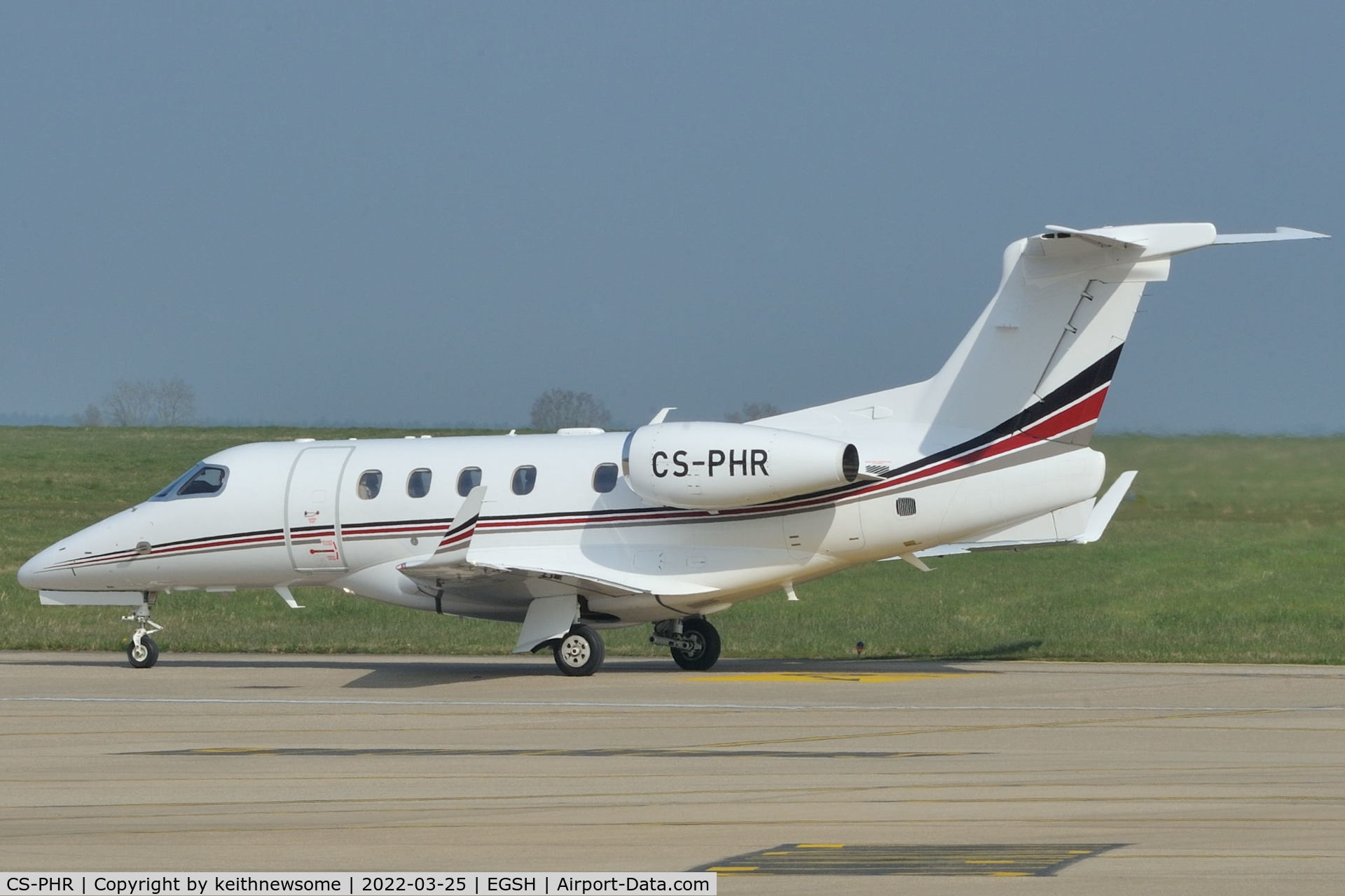 CS-PHR, 2021 Embraer EMB-505 Phenom 300 C/N 50500615, Arriving at Norwich from London City Airport.