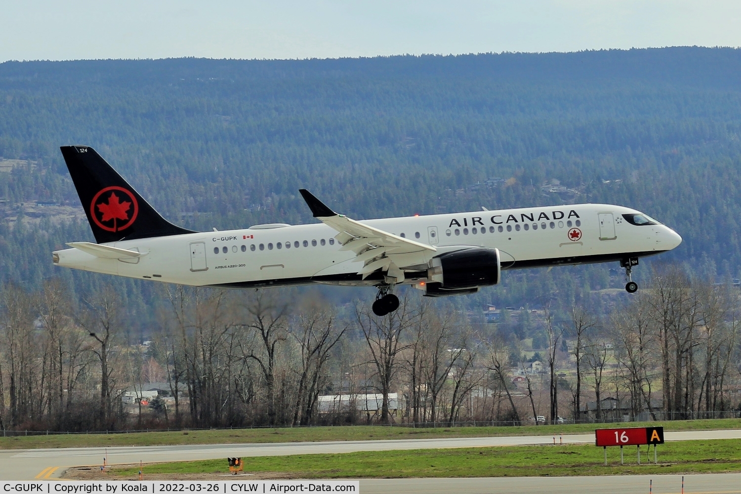 C-GUPK, 2021 Airbus A220-371 C/N 55123, Arrival from Montreal