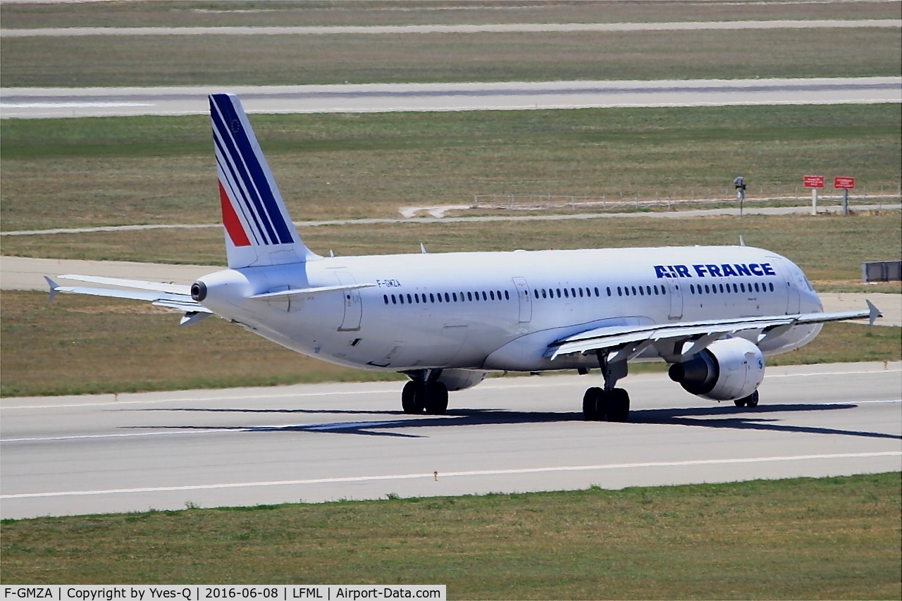 F-GMZA, 1994 Airbus A321-111 C/N 498, Airbus A321-111,Take off run Rwy 31R, Marseille-Provence Airport (LFML-MRS)