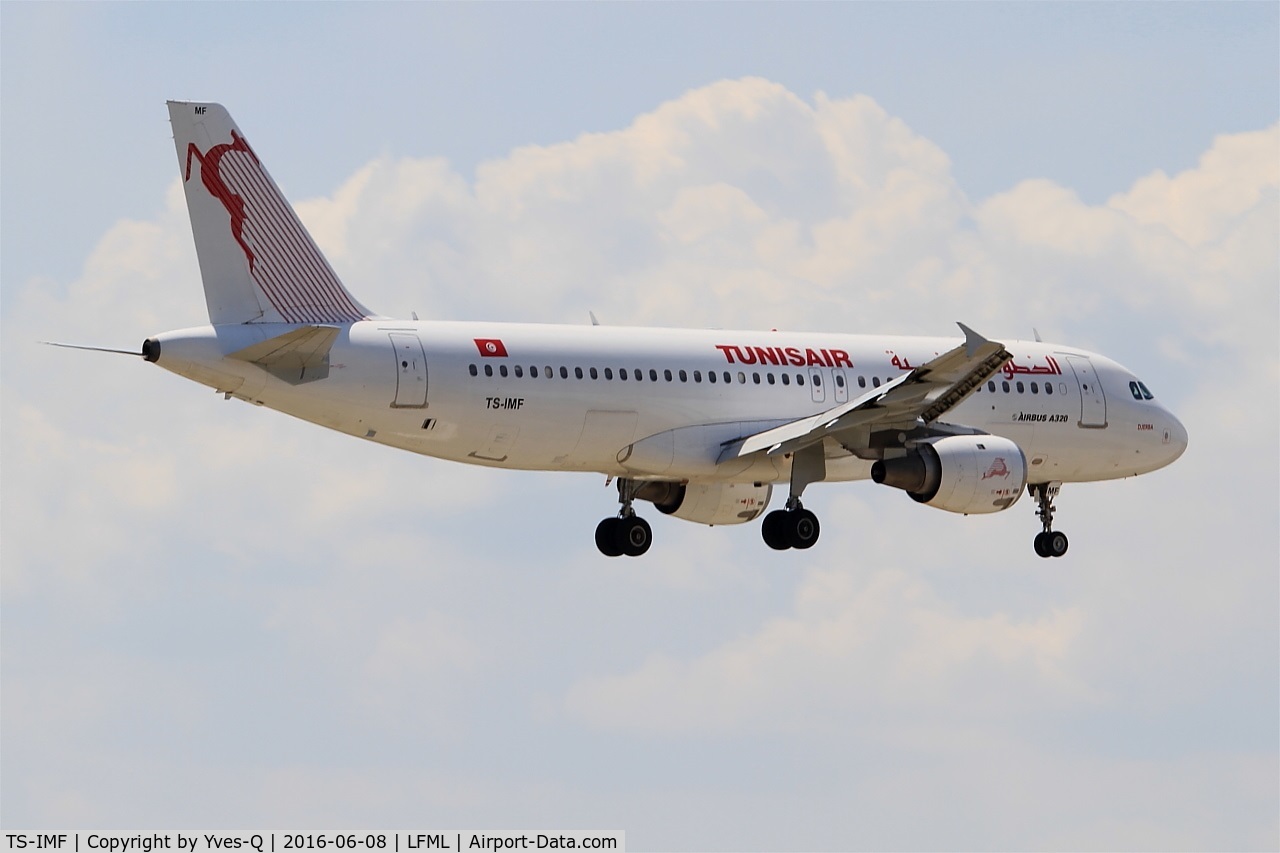 TS-IMF, 1992 Airbus A320-211 C/N 0370, Airbus A320-211, On final rwy 31R, Marseille-Provence Airport (LFML-MRS)