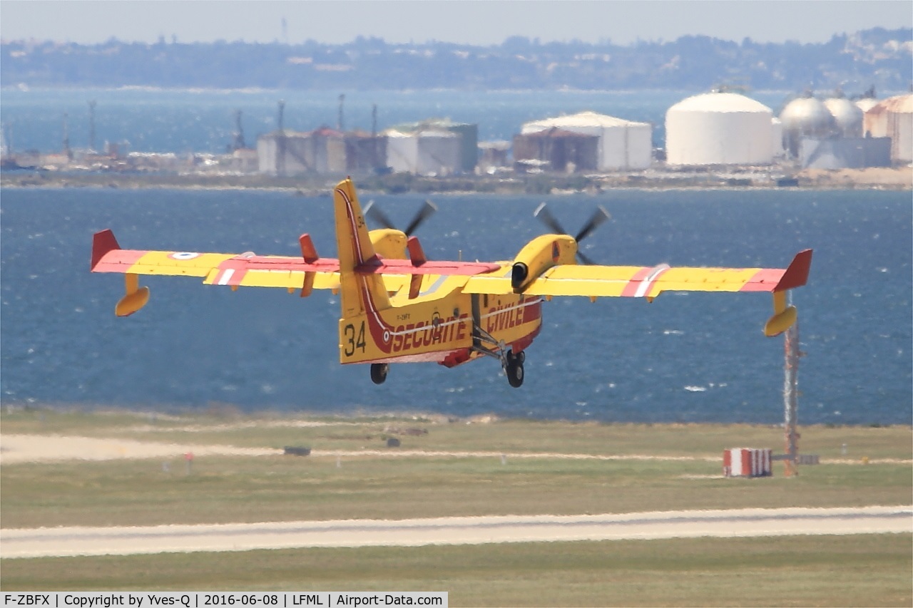 F-ZBFX, Canadair CL-215-6B11 CL-415 C/N 2007, Canadair CL-415, Take off rwy 31R, Marseille-Marignane Airport (LFML-MRS)