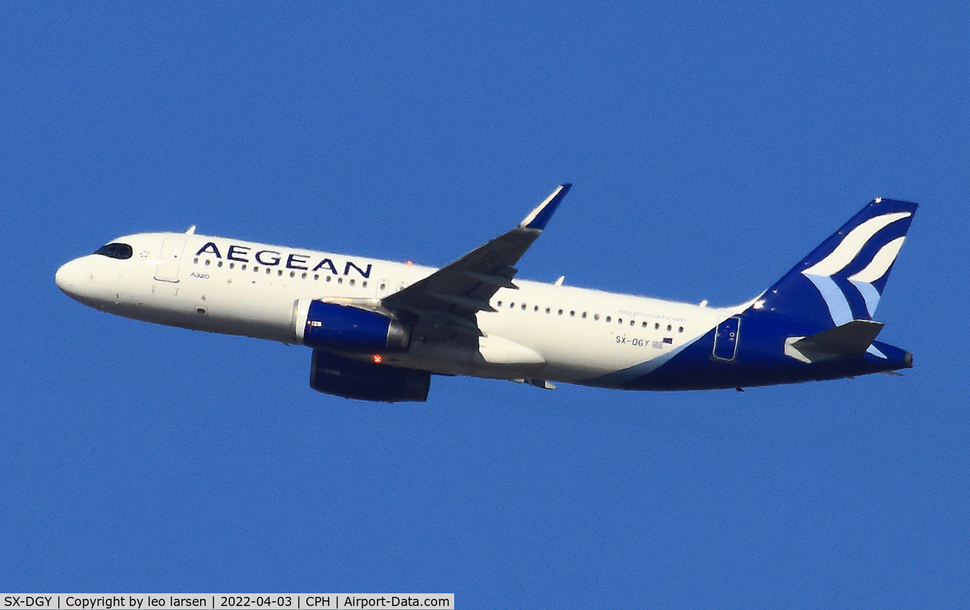SX-DGY, 2015 Airbus A320-232 C/N 6611, Copenhagen 3.4.2022