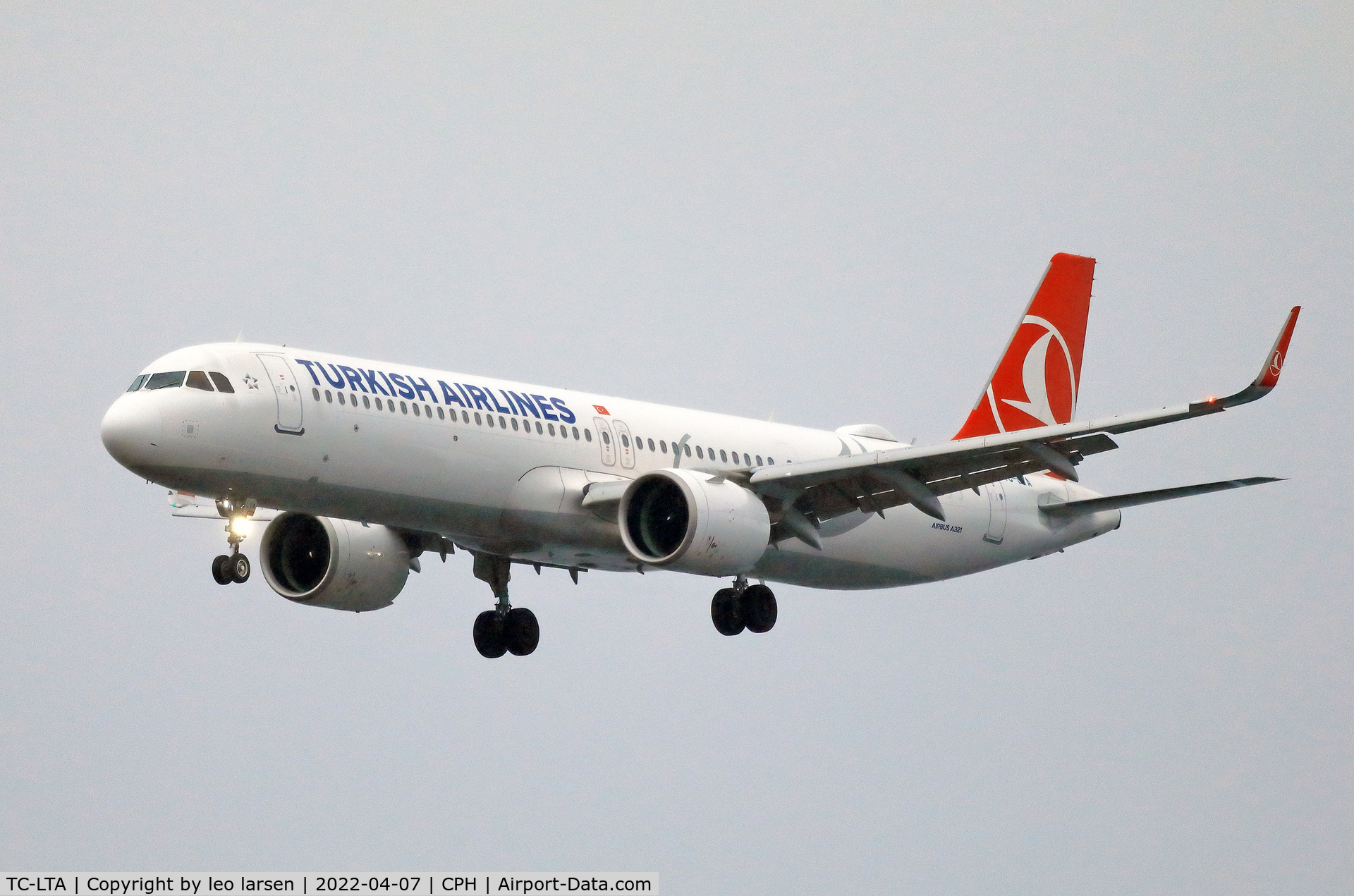TC-LTA, 2020 Airbus A321-271NX C/N 9567, Copenhagen 7.4.2022