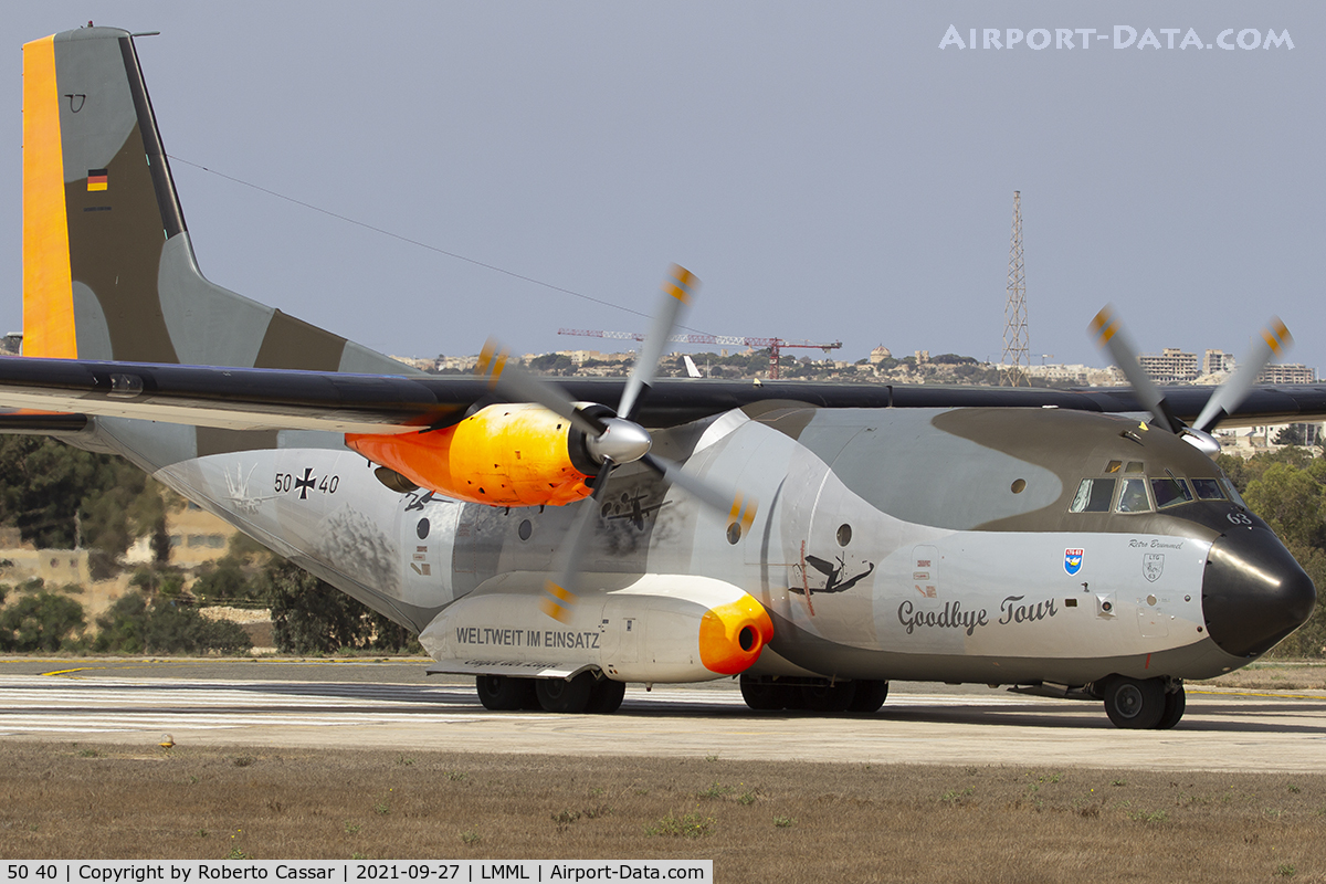 50 40, Transall C-160D C/N D62, Malta International Airshow 2021