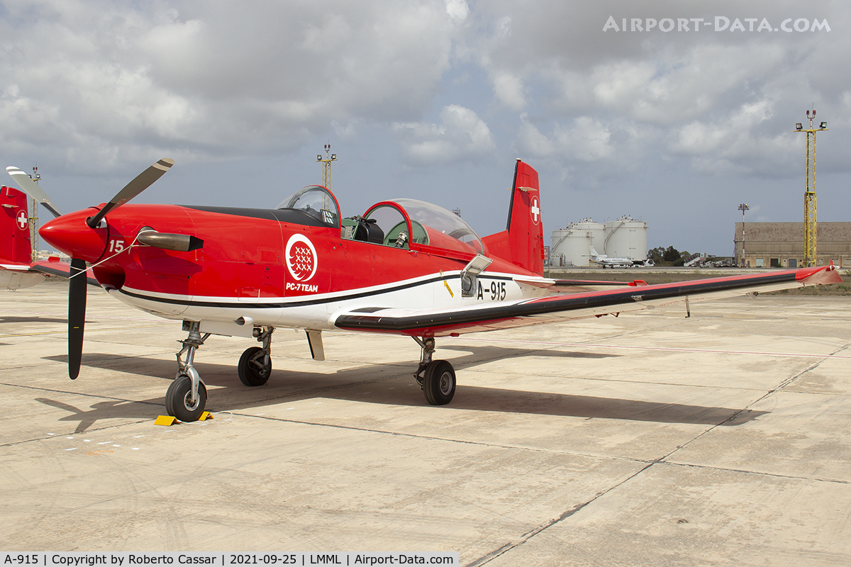 A-915, 1983 Pilatus PC-7 Turbo Trainer C/N 323, Malta International Airshow 2021