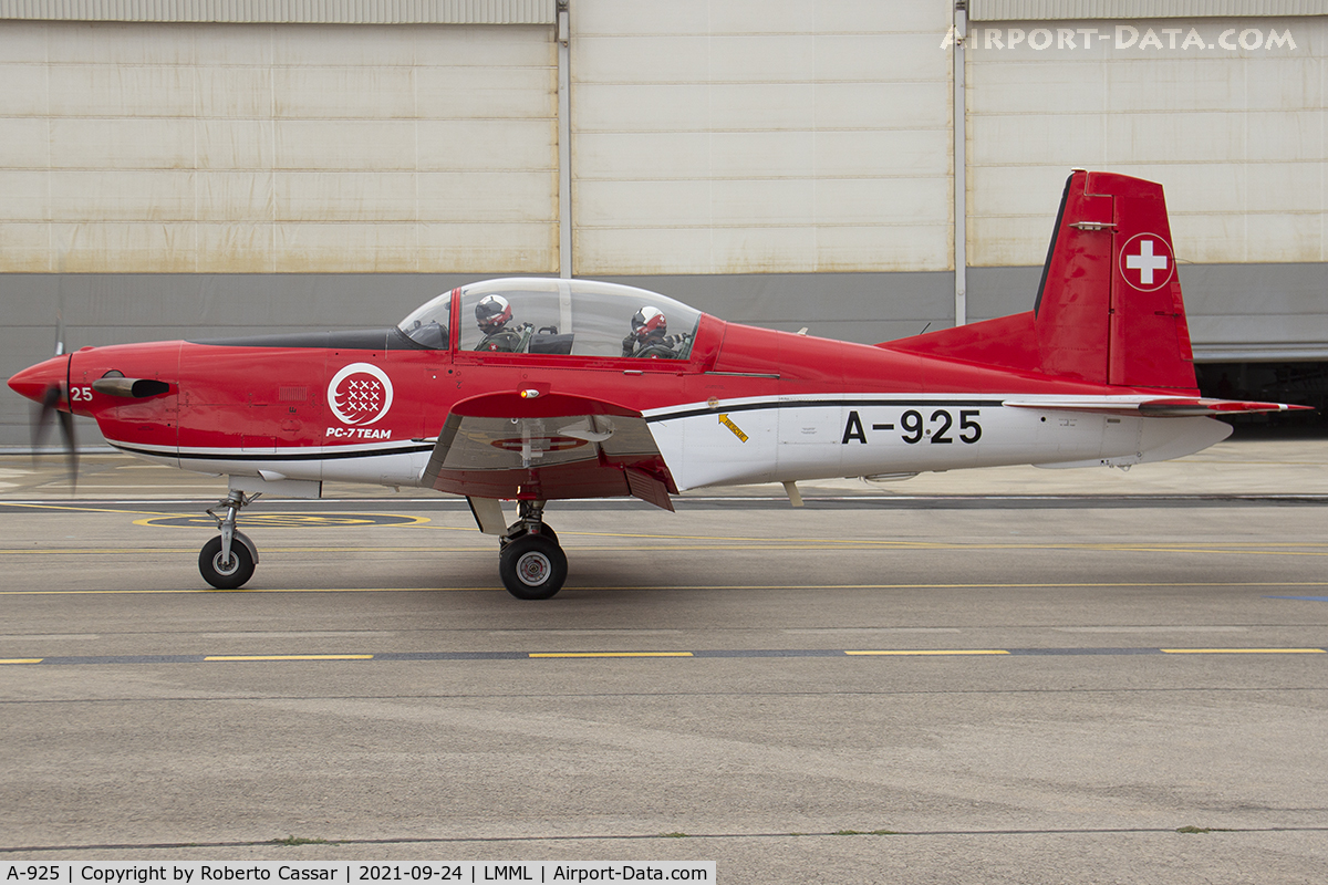 A-925, 1983 Pilatus PC-7 Turbo Trainer C/N 333, Malta International Airshow 2021
