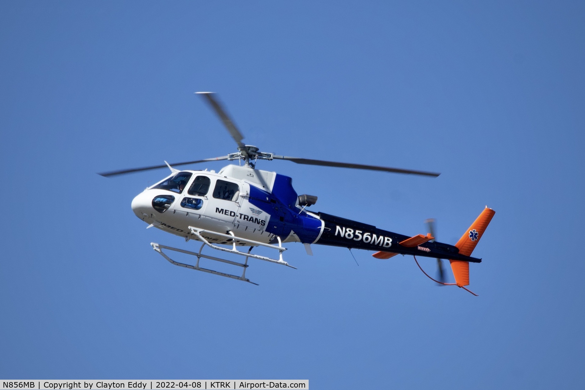 N856MB, 2013 Eurocopter AS-350B-3 Ecureuil Ecureuil C/N 7611, Truckee Tahoe Airport in California 2022.