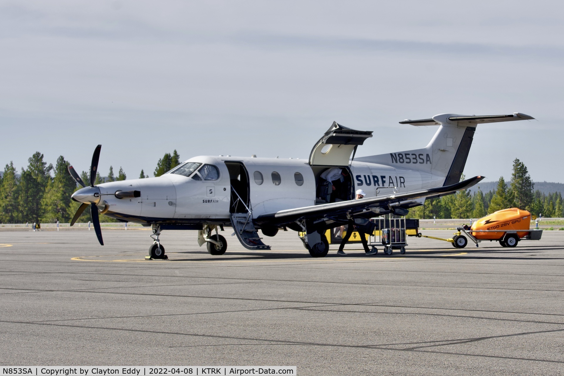 N853SA, 2015 Pilatus PC-12/47E C/N 1586, Truckee Tahoe Airport in California 2022.