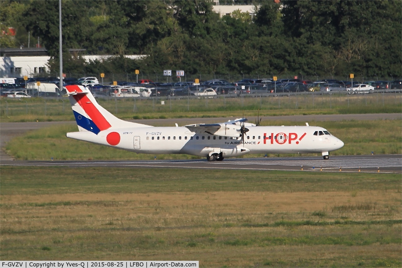 F-GVZV, 2002 ATR 72-212A C/N 686, ATR 72-212A, Lining up rwy 14L, Toulouse-Blagnac airport (LFBO-TLS)